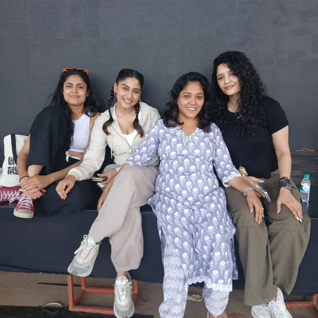 'Seamless coordination in action – Prabhu Deva event stage rehearsals on point! #CelebrityManagement #RiyaCreations'@fariaabdullah @ritika_offl @nishvika_